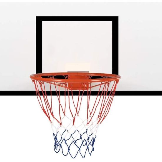 DREAMADE Panier de Basketball en Acier et Nylon, Cadre et Filet Robuste Adapté pour Adultes et Enfants, Panneau Non Inclus