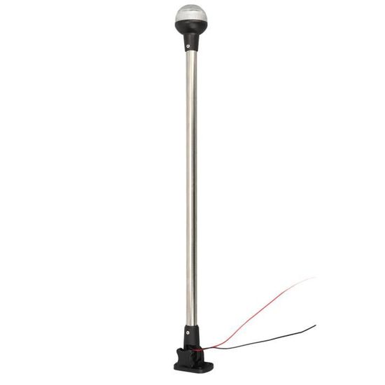 Luce Di Poppa Nautica LED COB 5 Pollici – 12-24V, 360°, Visibilità 2NM, IP66, Bianco 4000-4500K