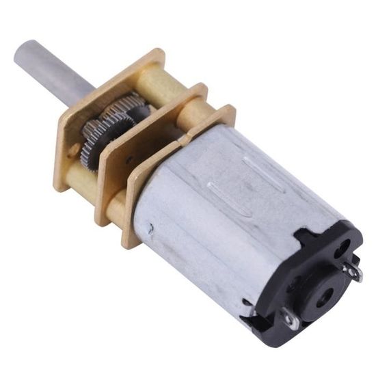 Moteur Réducteur DC 12V – Couple élevé – Vitesses De 15 à 200 Tr/min – Corps Métallique – Pour Projets DIY, Automatismes, Machines