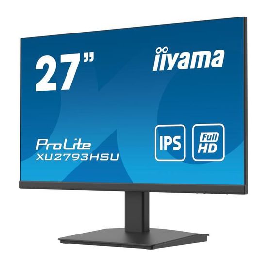 Ecran PC - IIYAMA - PROLITE XU2793HSU-B4 - 27" FHD - Dalle IPS - 4 MS - 75 Hz - HDMI / DisplayPort / VGA -