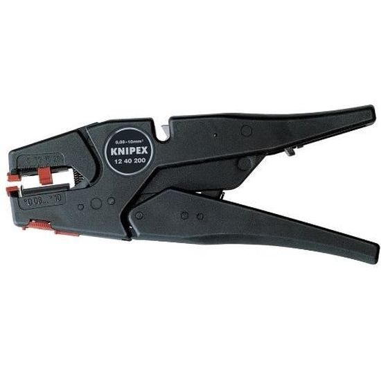 Dénudeur ajustable KNIPEX 1240200 - Noir - Léger - Mécanisme fluide