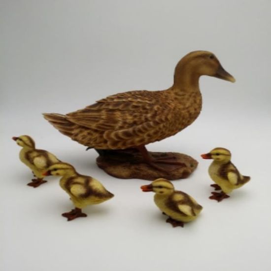 Canards De Noël En Résine - Déco De Noël En Forme De Canard Pain D'épice - Pour Maison, Bureau, Cheminée, Chambre D'enfant - 6