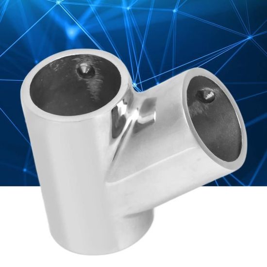 Connecteur Pivotant Pour Tuyau Bateau 22mm/25mm - Acier Inox 316, Pliable à 180° - Pour Bimini, Suntop, Mât - 3