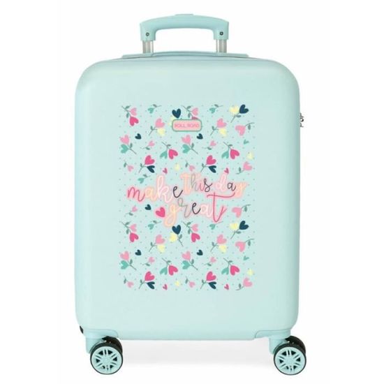 Valise Cabine Enfant 55x35x25cm - Design Licorne, Roulettes, Serrure à Combinaison