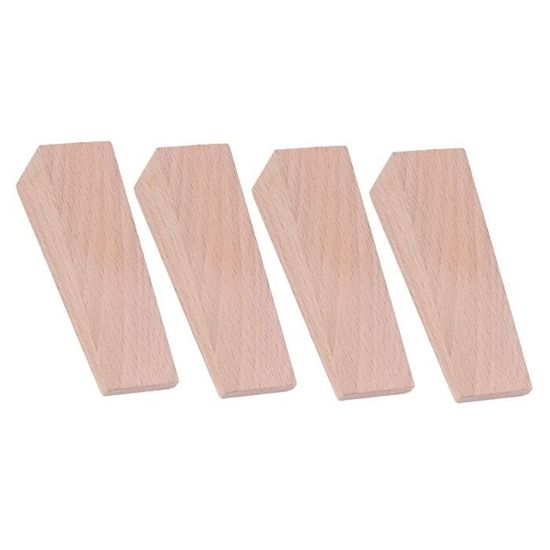Blocs De Porte En Bois - Lot De 4 - Butée De Porte Sécurité - Installation Facile