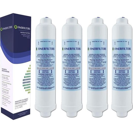 2 Filtres à Eau Pour LG Réfrigérateur - Compatible SS55PTE3, SS55PTE2, Etc.
