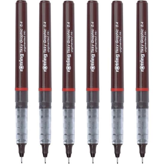 GXR Stylos Noir à Pointe Fine, Lot de 9 Stylos Feutre Noir à Pointe