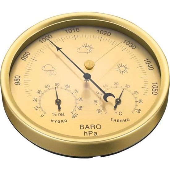 Baromètre Fonctionnel Précision Utile Météo Thermomètre Hygromètre pour Extérieur En Intérieur  STATION METEO - BAROMETRE
