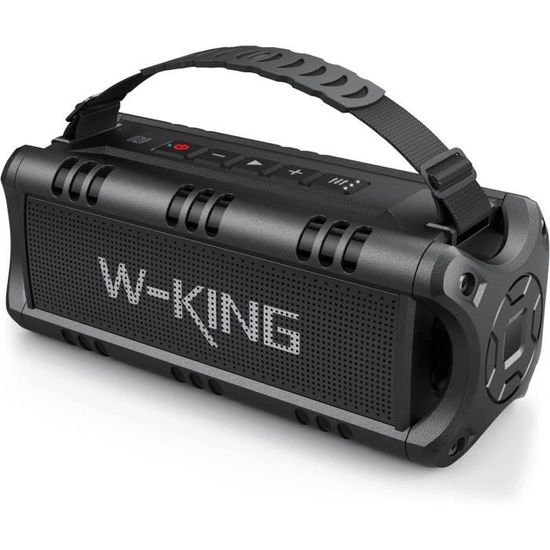 W-KING 70W (100W Max) Enceinte Bluetooth Puissante Lumineuse