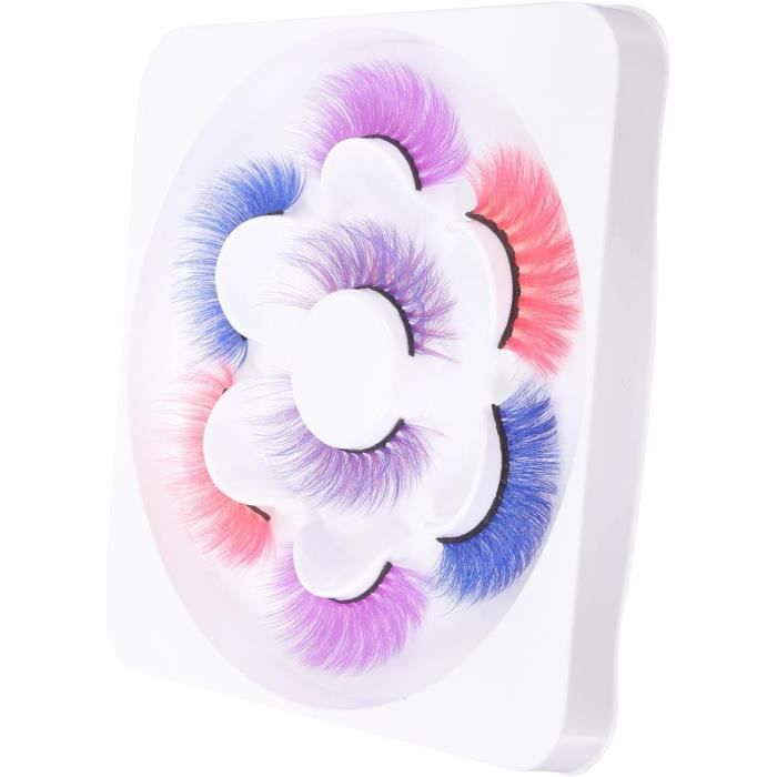 Faux Cils 3D Effet Vison Naturel - Volumineux Et Longs - 1 Paire - Marque Mytex Shop - Taille Voyage