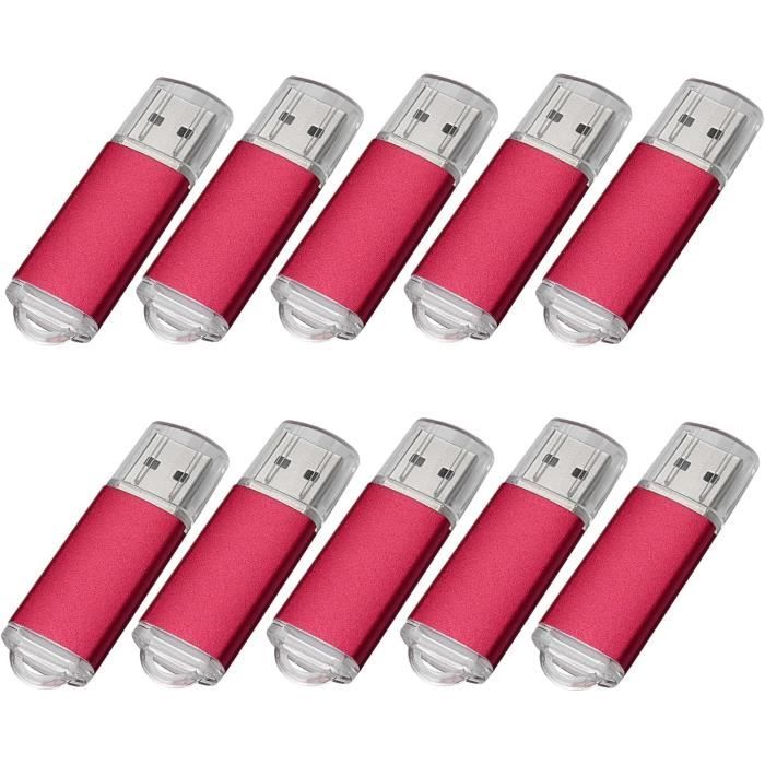 Yaxiny Lot de 10 clés USB 2.0 256MB Rouge..[Y1350] - Cdiscount Informatique