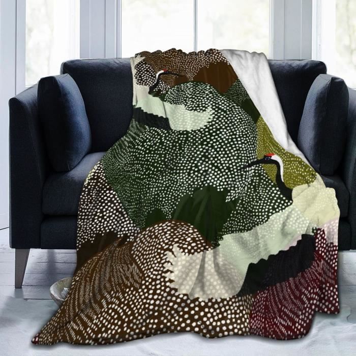 Couverture Qui Brille Dans Le Noir - Motif Peau De Vache - 127 X 178 Cm - Douce Et Lavable - Pour Canapé, Lit, Voyage