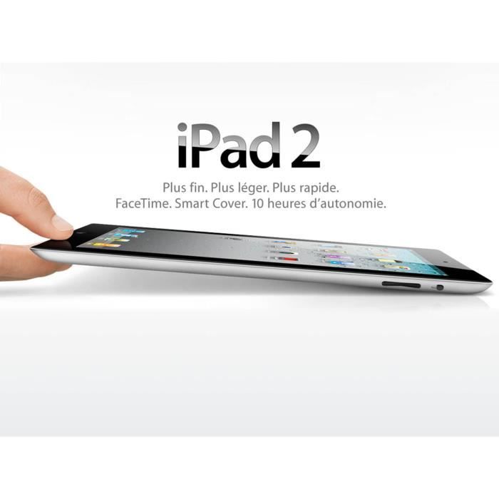 Apple iPad 2- 16 Go, Wi-Fi, (9,7") - Noir reconditionné
