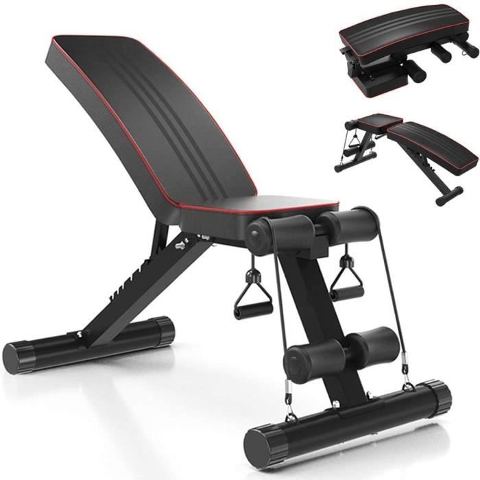 Banc de musculation réglable/pliable,Banc d'entraînement pour la salle de gym,Chaise de fitness à domicile