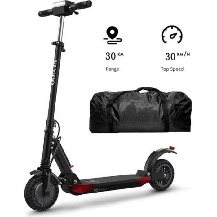 Trottinette Électrique Pliable KUGOO S1 Pro- 350W Moteur-Batterie 7,5Ah-Écran d'affichage LCD-3 Modes de Vitesse Noir