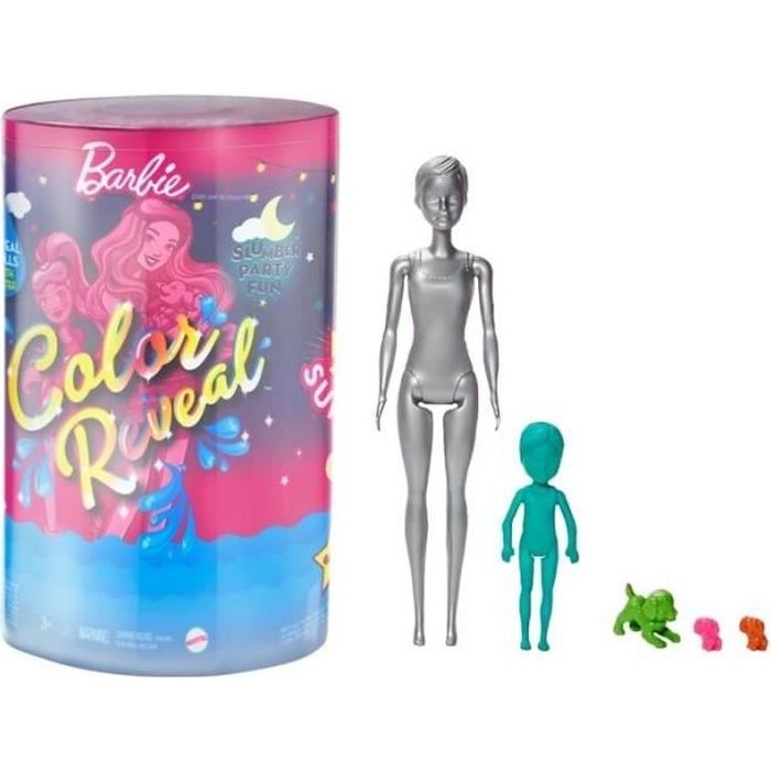 Barbie Color Reveal - Coffret Pyjama Party