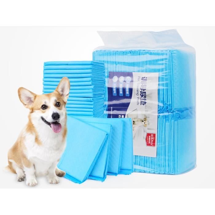 100pcs tapis de propreté pour chien tapis alèse réducateur afraichissant chiot chaton apprentissage chat animalerie alaises 33*45cm