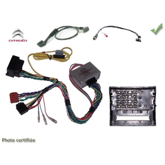 CDE AU VOLANT CLARION POUR CITROEN 2004> FAKRA AVEC RADARS RECUL