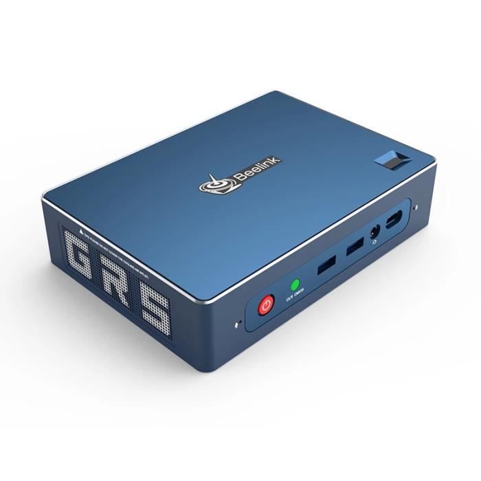 Beelink GT-R Mini PC Windows 10 WiFi 6 Connexion par empreinte digitale Voix Type-C HTPC Ordinateur de jeu