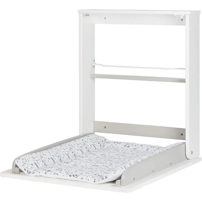 MEUBLE DE RANGEMENT Badabulle Table agrave Langer Pliante Murale Plouf1244