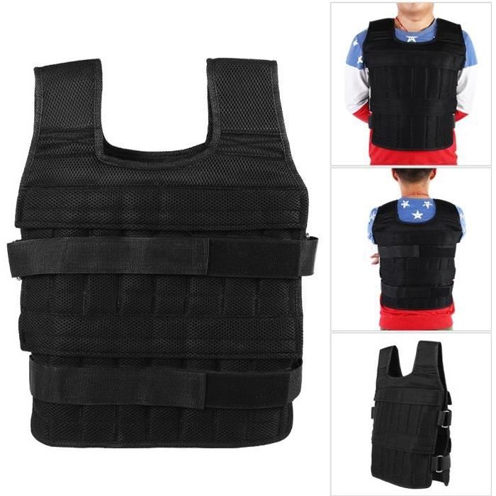 Veste de musculation respirante à gilet lesté de 15 kg HB014