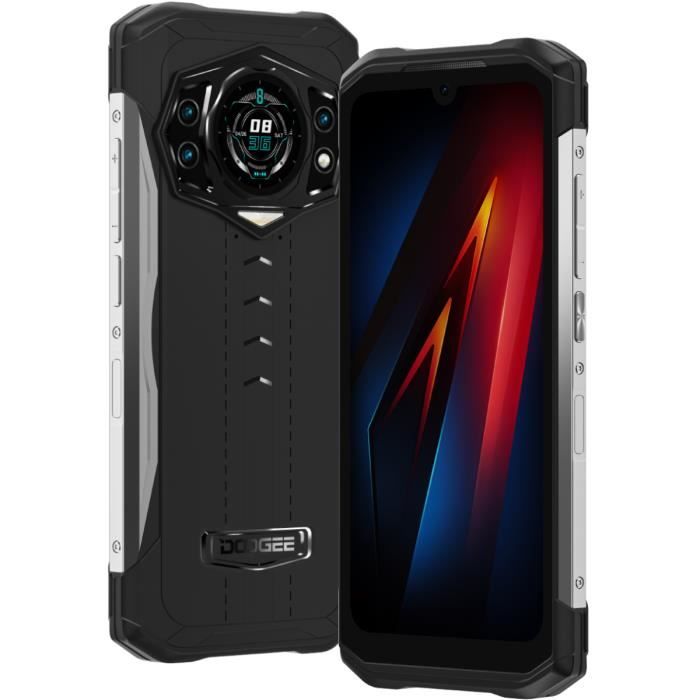 DOOGEE S98 Affichage arrière Téléphone 8Go 256Go Écran 6.3 pouce Batterie 6000mAh Caméra 64MP Smartphone - Noir
