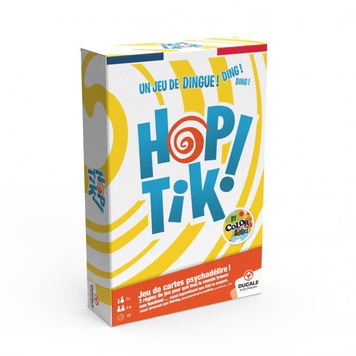 DUCALE - Le Jeu Français : -HOPTIK!- by Color Addict- jeu de 110 cartes- avec un buzzer.