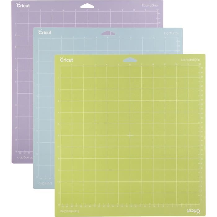 Cricut - Lot de 3 Tapis de découpe Maker & explore Air 2 - 30 x 30 cm