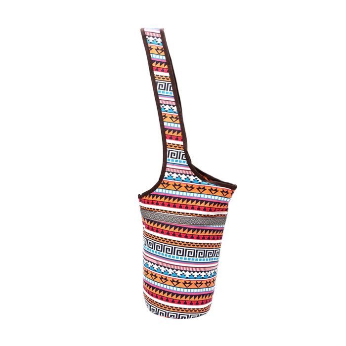 Tapis de Yoga Sac, yoga Sac de Transport pour Tapis et Blocs À Motifs Toile Grand Sling Sac Fourre-Tout Pilates de Yoga Sac UNE