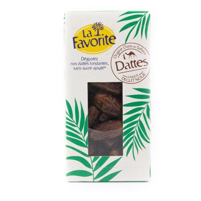 Dattes Fondantes en boîte de 500g La Favorite- CACAHUETES ET FRUITS SECS