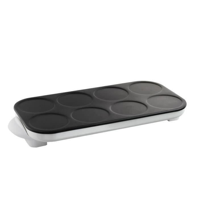 SHOT CASE - LIVOO DOC186 Crepiere électrique Maxi Crepes Party - Blanc