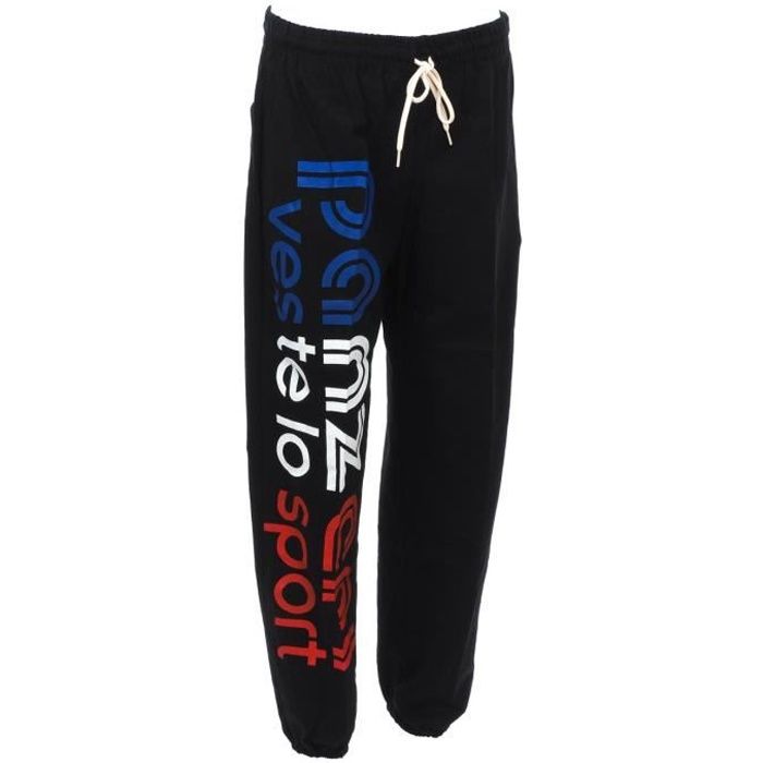 Pantalon de survêtement Uni h noir/bbr jersey - Panzeri