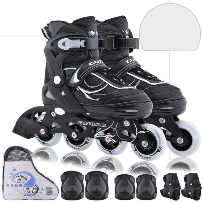Rollers en Ligne Patins ajustables pour adultes pour hommes et femmes débutants