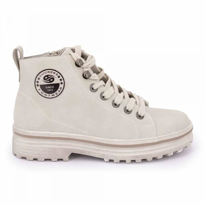 Baskets montantes suédé zippées à lacets Femme DOCKERS BY GERLI