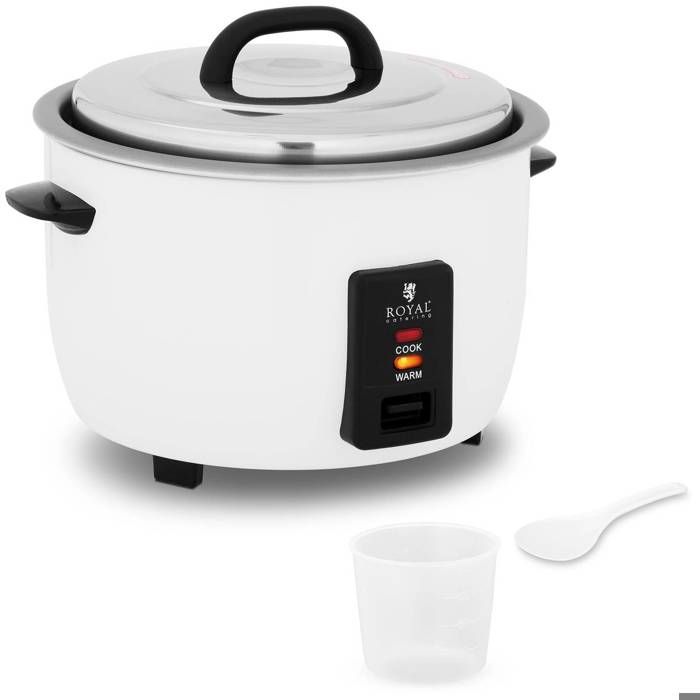 Autocuiseur à riz Cuiseur Vapeur Cuit-Riz Électrique Royal Catering RCRK-10L (1 550 W, 10 litres, Boîtier Inox)