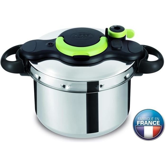 SEB P4624823 Autocuiseur Cocotte-minute Clipsominut' Easy Edition Lemon Curd - 7,5L - Tous feux dont induction - Fabriqué en France