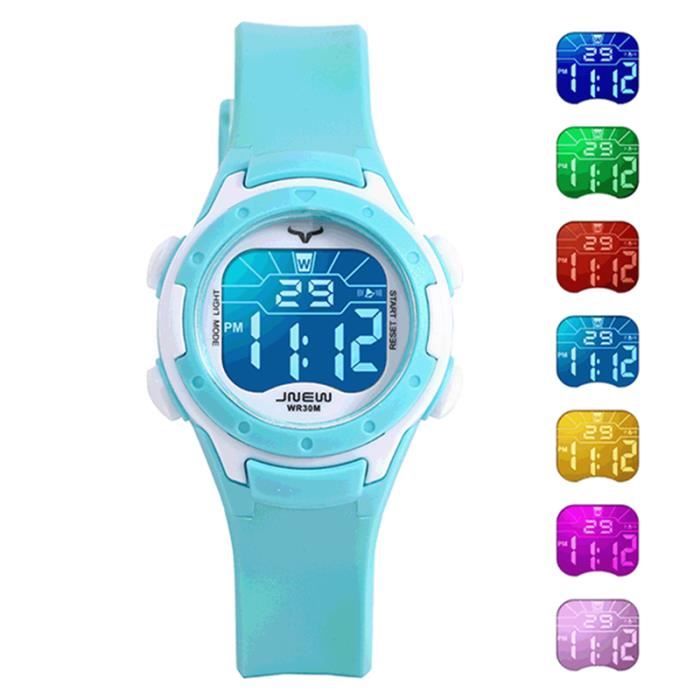 Montre Enfant Garcon Fille de Marque Sport etanche numerique LED watch bracelet - Cadeau pour enfants