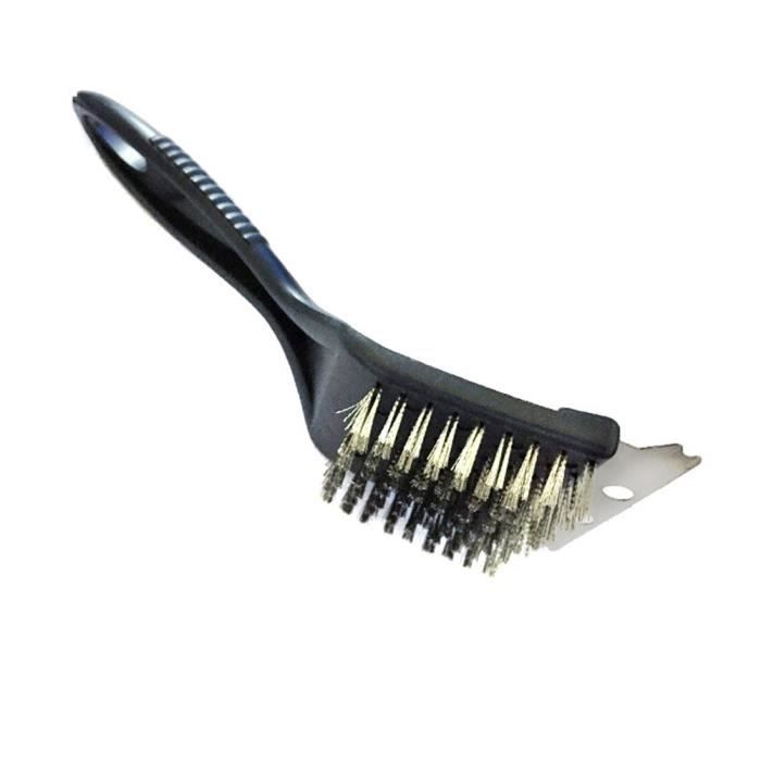 Durable Fils En Acier Inoxydable Poignée Plastique Nettoyant Four Outils De Nettoyage Brosse Grill USTENSILE BARBECUE PLANCHA