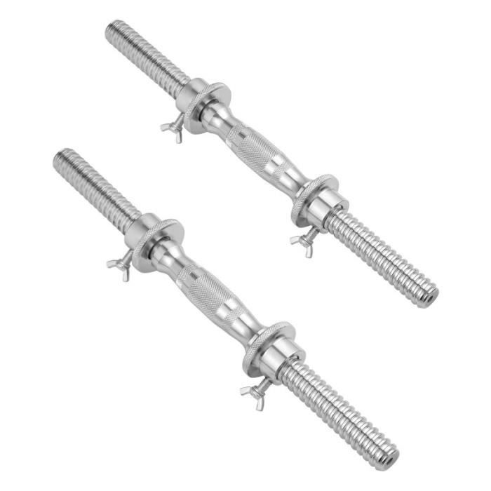 2 pièces accessoires d'haltérophilie antidérapants barres d'haltères poignées pour l'entraînement de gym BARRE - HALTERE - POIDS