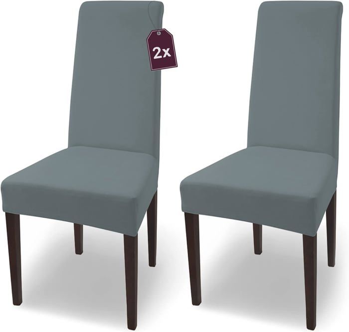 Coprisedie Elasticizzati "Mila" - Confezione Da 6, Marrone, Per Sedie E Poltrone - Foto 3