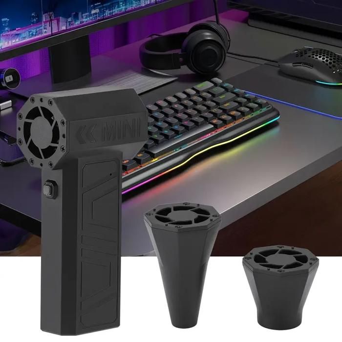 Ventilateur - KCVV - Mini X3-A - 130 000 RPM - USB - Portable Noir - Kcvv