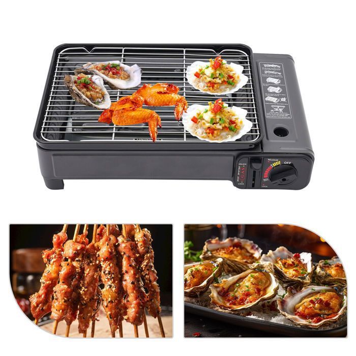 Barbecue à Gaz avec Grille Boîte - Barbecue Portable Extérieur