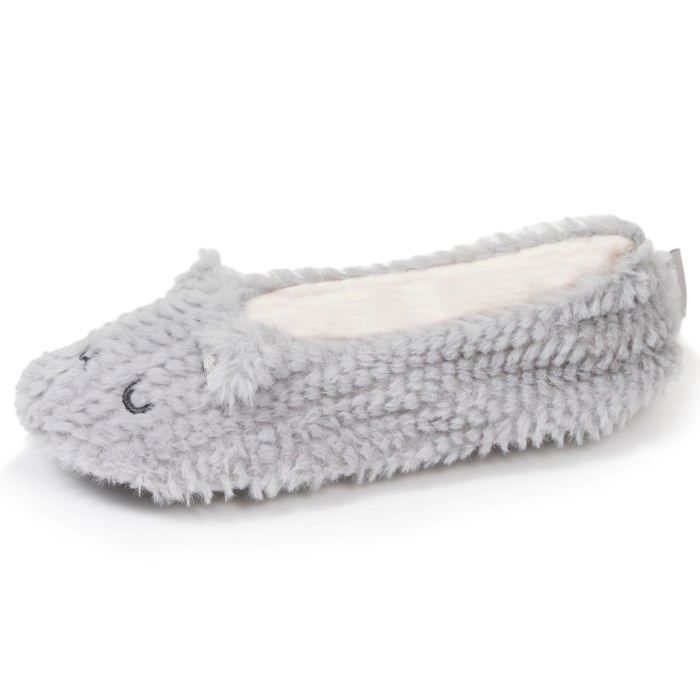 Chaussons Pantoufles Pour Fille - Imitation Fourrure Licorne - Semelle Antidérapante - Taille 33/34 - 9