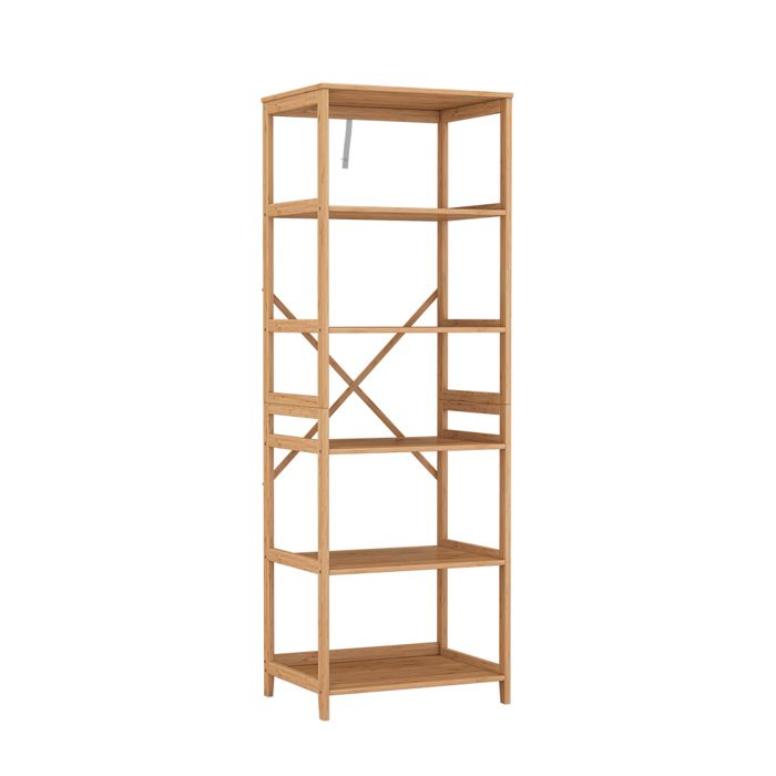 Étagère à livres Novaro 48.3x140.3cm avec 6 compartiments Bambou Vicco 54881