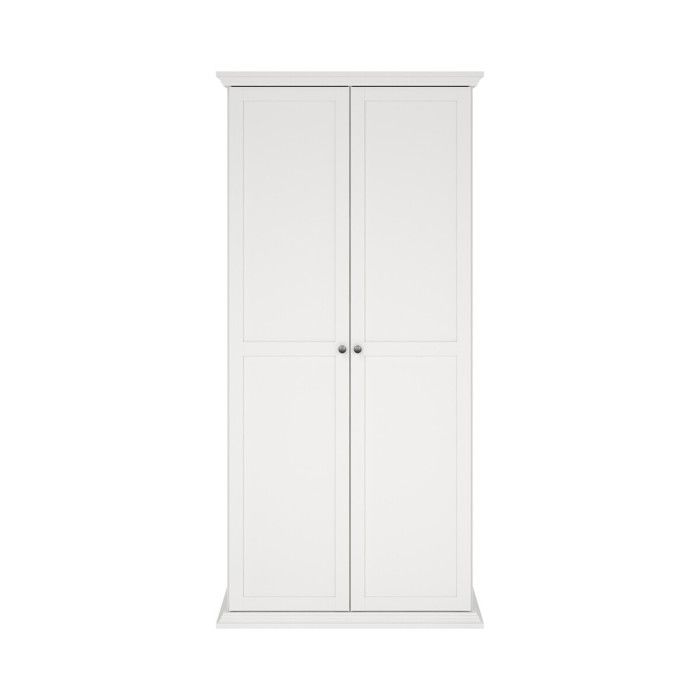 CALICOSY - Armoire 2 portes à encadrement H200 cm - SOUTH - Blanc