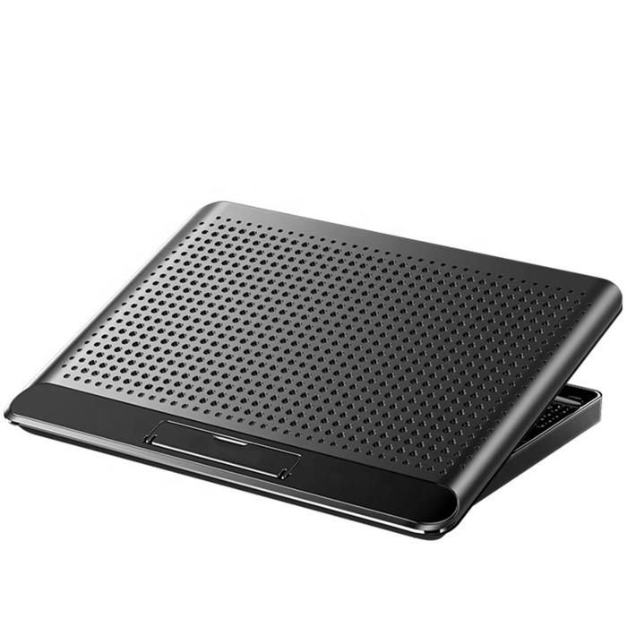 Refroidisseur pour ordinateur portable 17 pouces réglage en hauteur sur 6 niveaux ergonomique USB refroidissement rapide noir