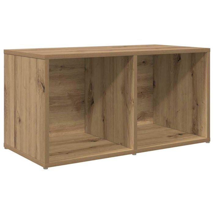 Meuble TV en bois dingénierie - vidaXL - Chêne artisanal - Rectangulaire - 35x72x37 cm - Rangement modulaire