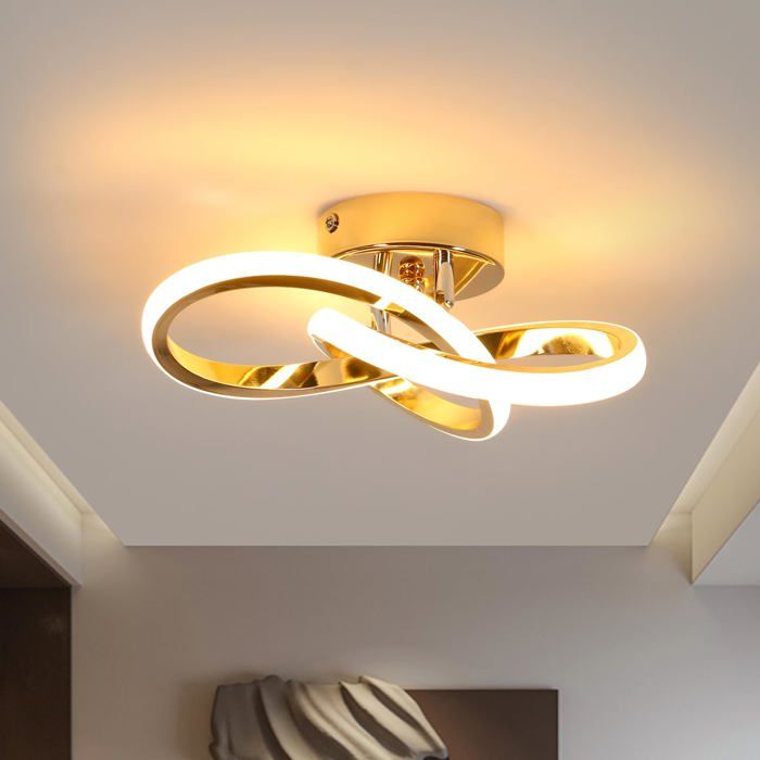 Plafonnier LED Moderne 22W 2500LM 3000K 25CM Dé Lampe de Plafond naire Plafonnier pour Chambre Couloir -3000k or-3000k LUSTRE Plafonnier LED Moderne 22W 2500LM 3000K 25CM Dé Lampe de Plafond naire Plafonnier pour Chambre Couloir -3000k or-3000k LUSTRE