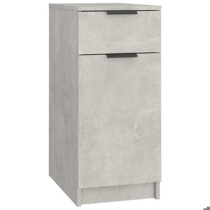 Meuble et élégant - Cadre durable - Armoire de bureau Gris béton 335x50x75 cm Bois dingénierie - moderne_78020