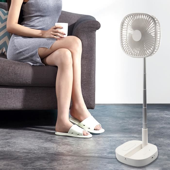 Ventilateur Extérieur Rechargeable Pliable Télécommande 4 Vitesses - Neuf